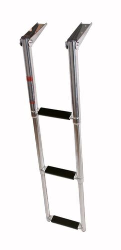 Σκάλα inox πτυσσόμενη πλατφόρμας