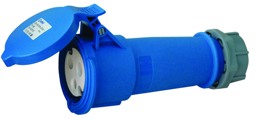 Φις ρεύματος 16A - 230V θηλυκό με κάλυμμα