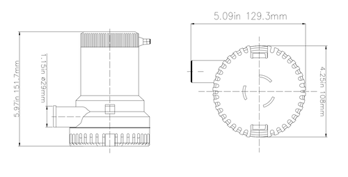 Alternative view of Αντλία σεντίνας Ocean pumps 1500GPH