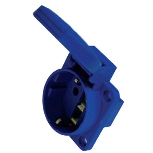 Πρίζα θηλυκή Shuko χωνευτή με καπάκι 220V