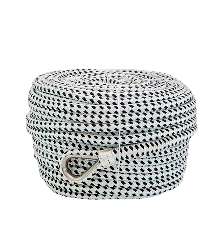 Σχοινί πλεκτό με Inox ροδάτζα