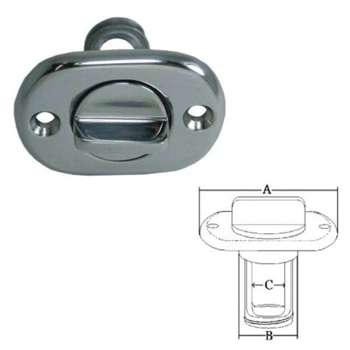 Τάπα Inox στεγανών οβάλ