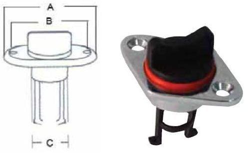 Τάπα στεγανών με πλαστικό καπάκι και επινικελωμένη βάση