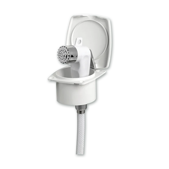 Ντουζ με θήκη και πλαστικό λευκό καπάκι