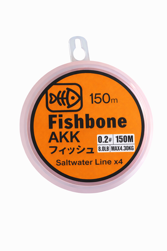 Νήμα 4κλωνο Fishbone SKK Orangecolor braided PE line
